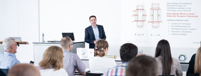 Een Seminar houden binnen Bossard Expert Education